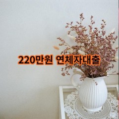 220만원 연체자대출 급전 당일 소액 일수 월변