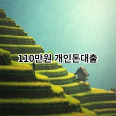 110만원개인돈대출 급전 당일 소액 일수 월변