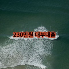 230만원 대부대출 급전 당일 소액 일수 월변