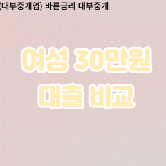 여성 월변30만원대출 소액30만원대출 개인돈30만원 비대면30만원