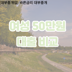 여성 월변50만원대출 소액50만원대출 개인돈50만원 비대면50만원