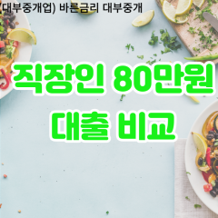 직장인 월변80만원대출 소액80만원대출 개인돈80만원 비대면80만원